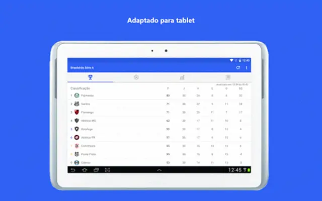 Brasileirão série A e série B android App screenshot 0